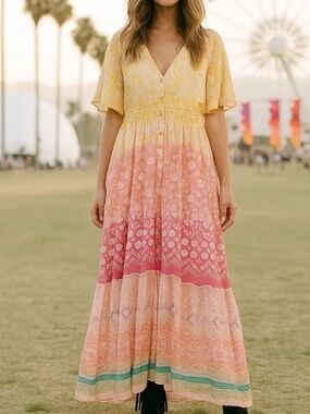 green summer wrap dress Summer Green Wrap Maxi dress 236301 – Xiaolizi main image 1